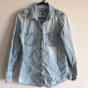 Express denim button up